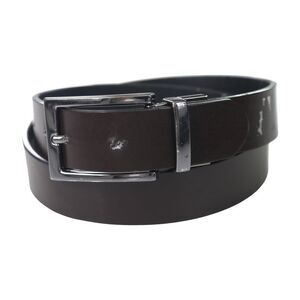Tags Weekly Mens Solid Reversible Belt, Black, S/M, DM